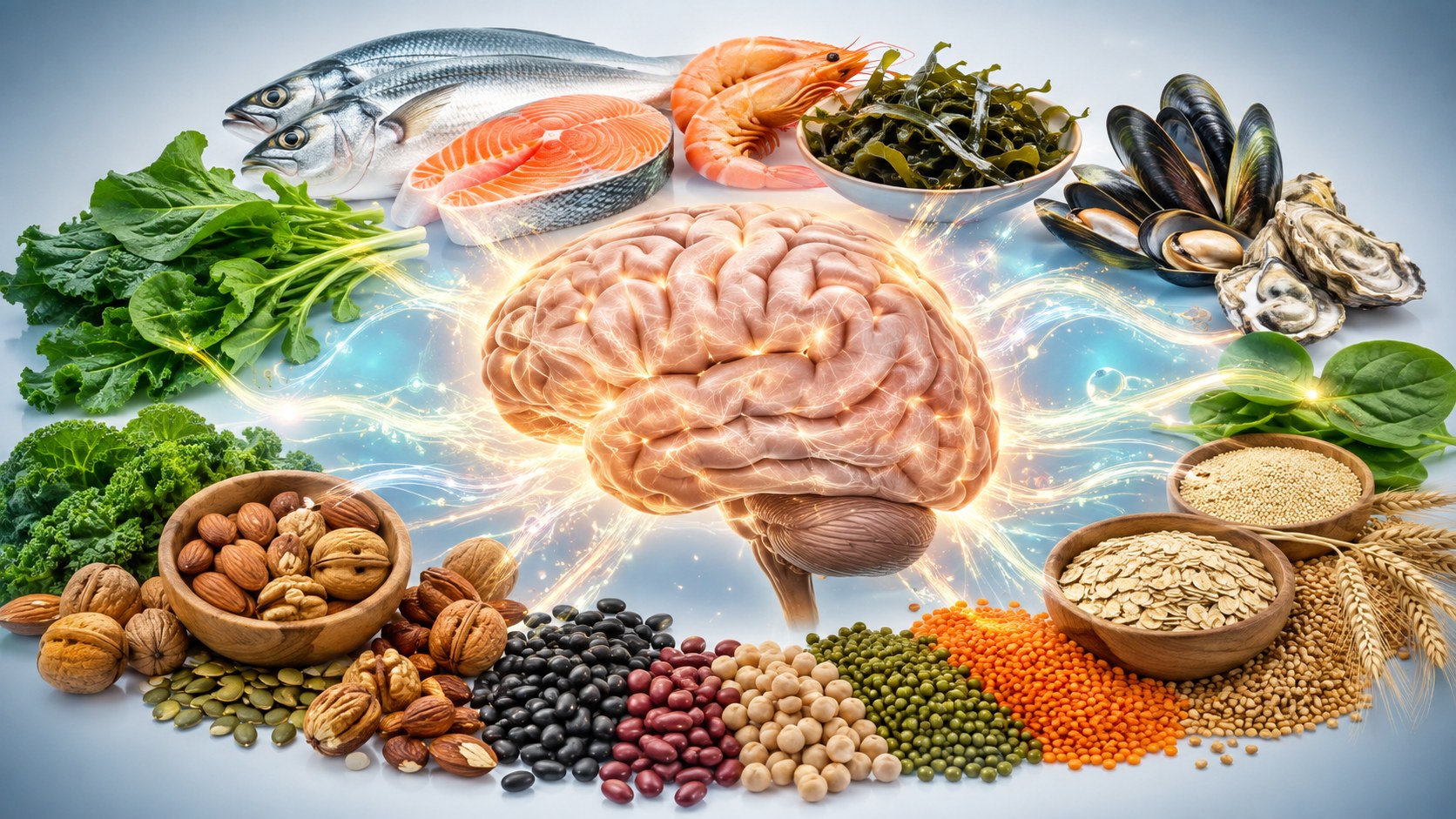 Мозг и продукты — источники важных минералов